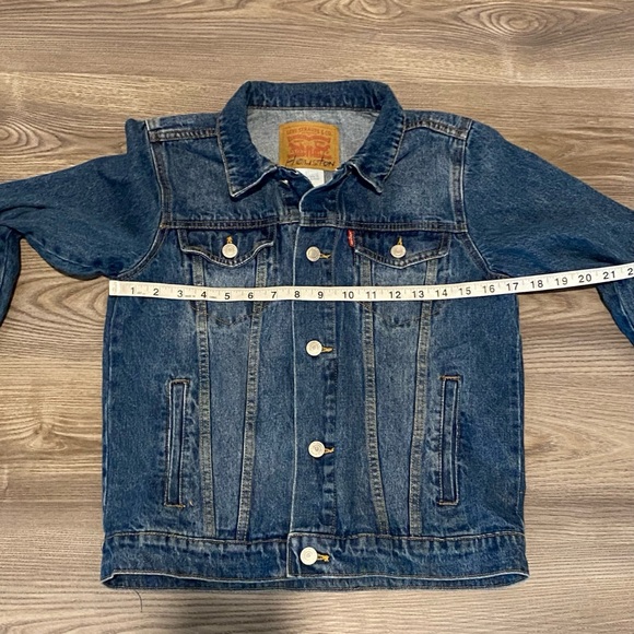 Levi’s Trucker Western Denim Jean Jacket Youth Medium Size 10-12 Years Cotton - Picture 5 of 7